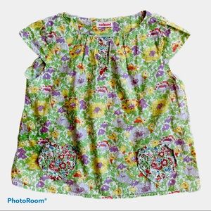 CACHAREL TOP DRESS GIRLS 2T FLORAL FRENCH DESIGNER PATCHWORK COTTAGECORE…